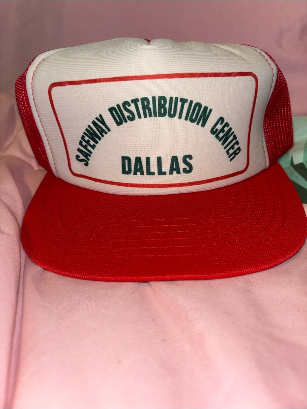 Safeway Dallas Red & White Trucker Cap